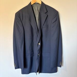 Oscar de la Renta Classic Navy Men's Blazer Size 44L
